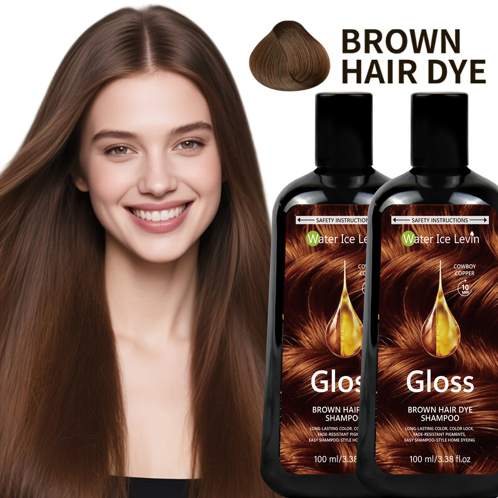 Brown Hair Dye Shampoo 100ml C - đánh giá và giá Hair Spray Color
