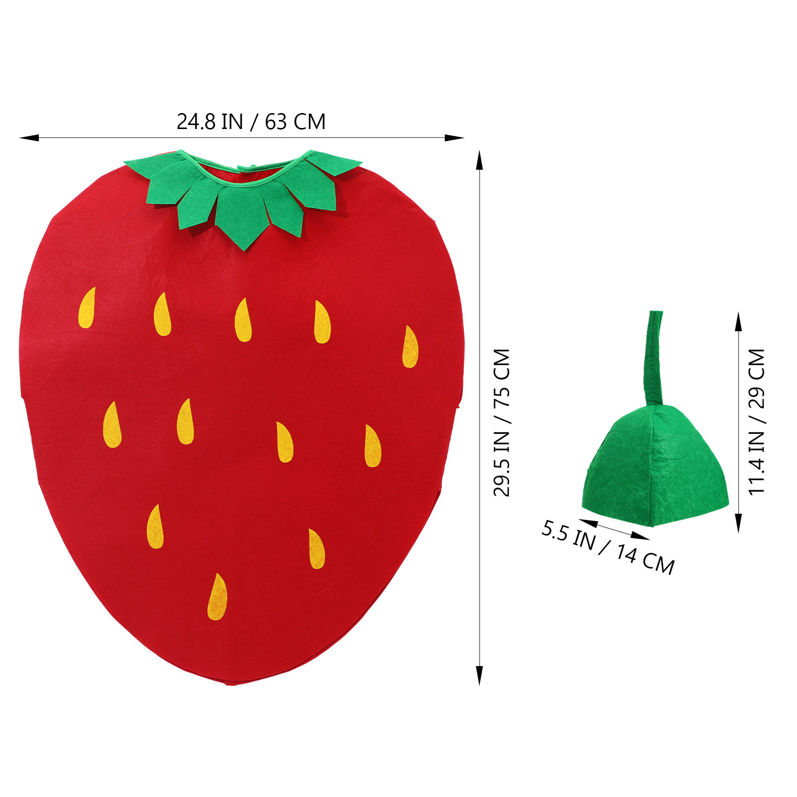 1Pcs Strawberry Fruit Costume  - đánh giá và giá Easy Cosplay Prop