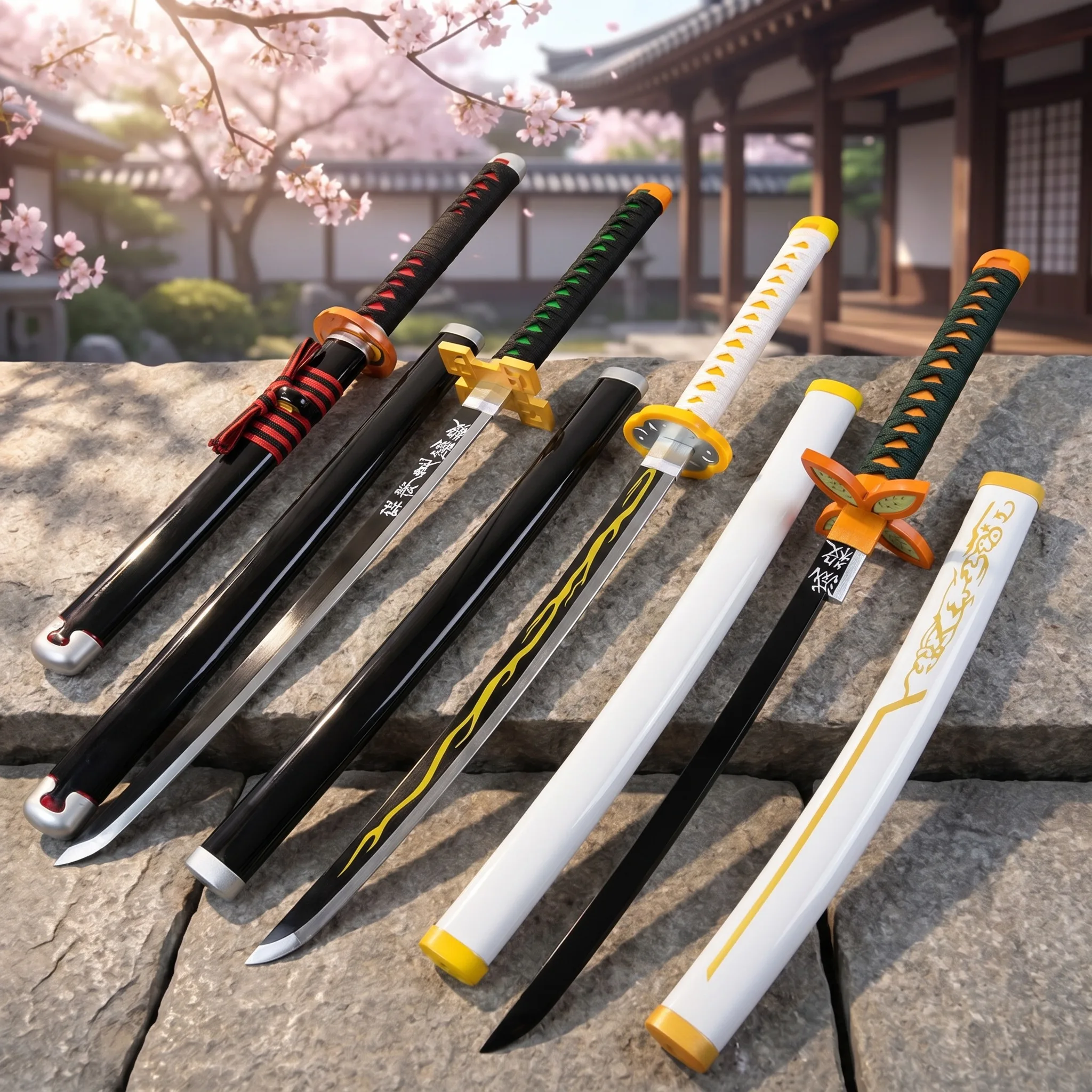 72 104cm Demon Slayer Katana T - đánh giá và giá Cosplay Prop Dagger