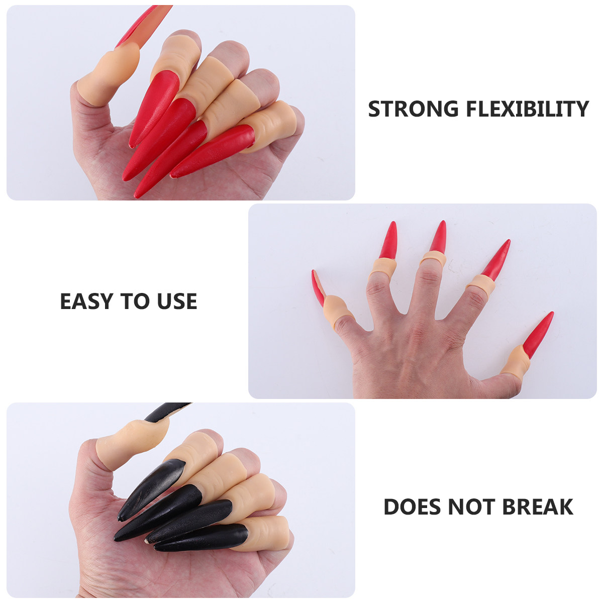 20Pcs Halloween Nails Props Ru - đánh giá và giá Easy Cosplay Prop