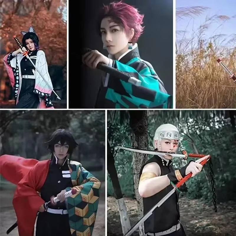41in/104cm Demon Slayer Katana - đánh giá và giá Cosplay Prop Dagger